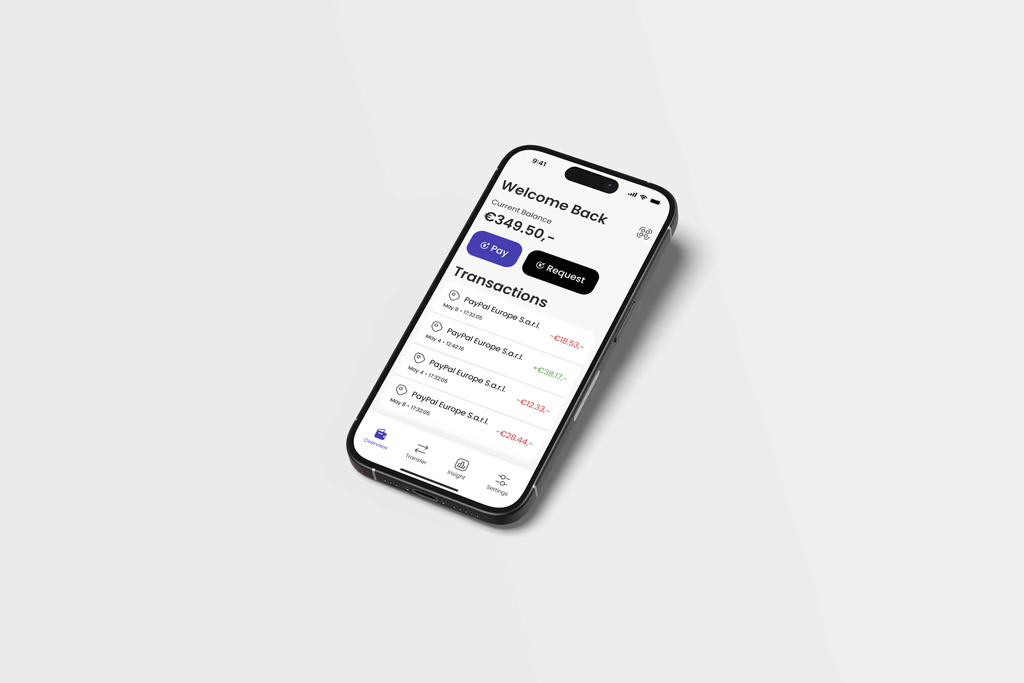 Banking app design